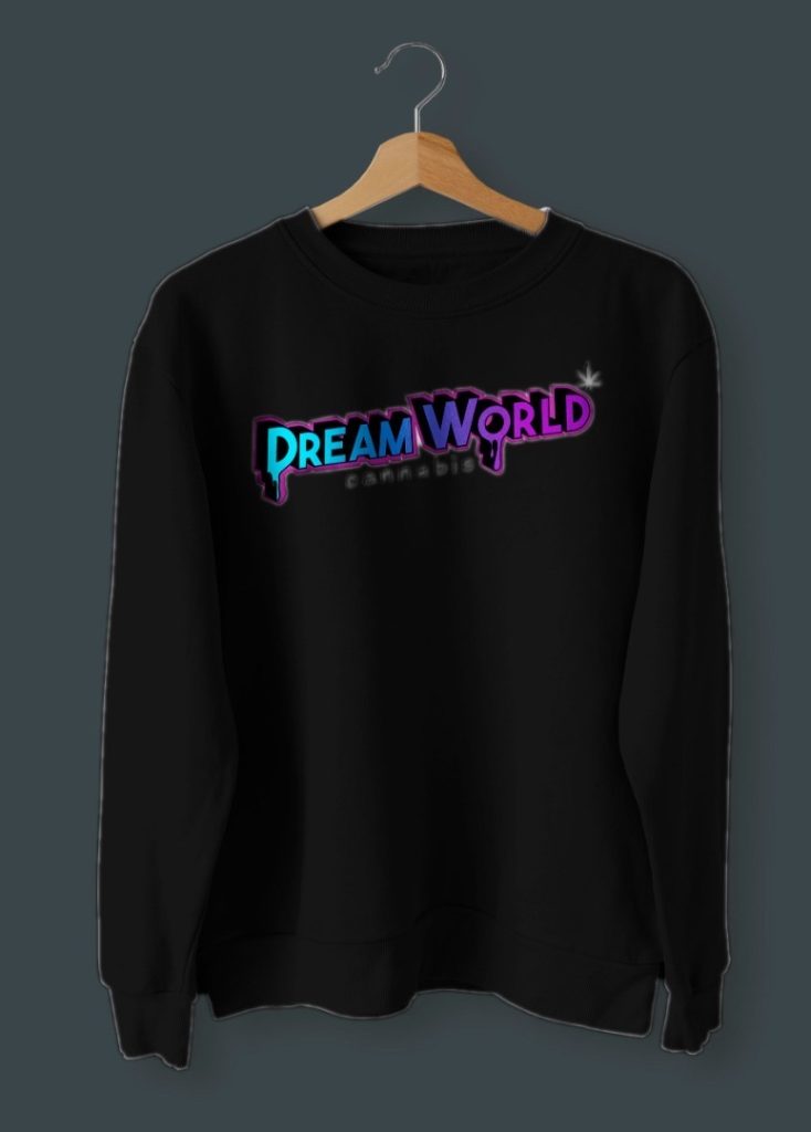 Tshirt Design Logo Dream World Cannabis